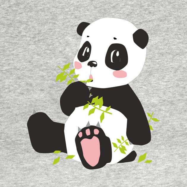 Cute Baby Panda Animal Illustration by CuteDesigns